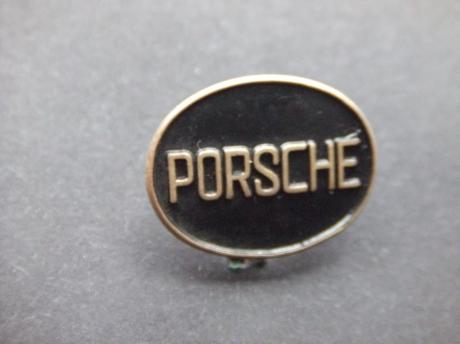 Porsche sportwagen logo zwart ovaal model